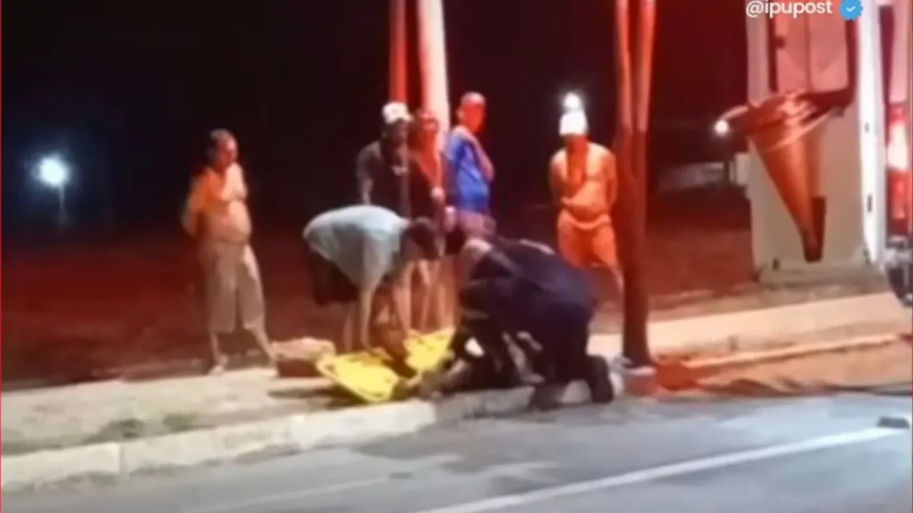Vídeo mostra acidente com moto biz deixa mulher ferida na cidade de Ipu no Ceará 