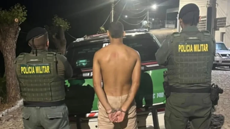 Polícia militar prende suspeito de tentativa de homicídio em Solonópole, no interior do Ceará 