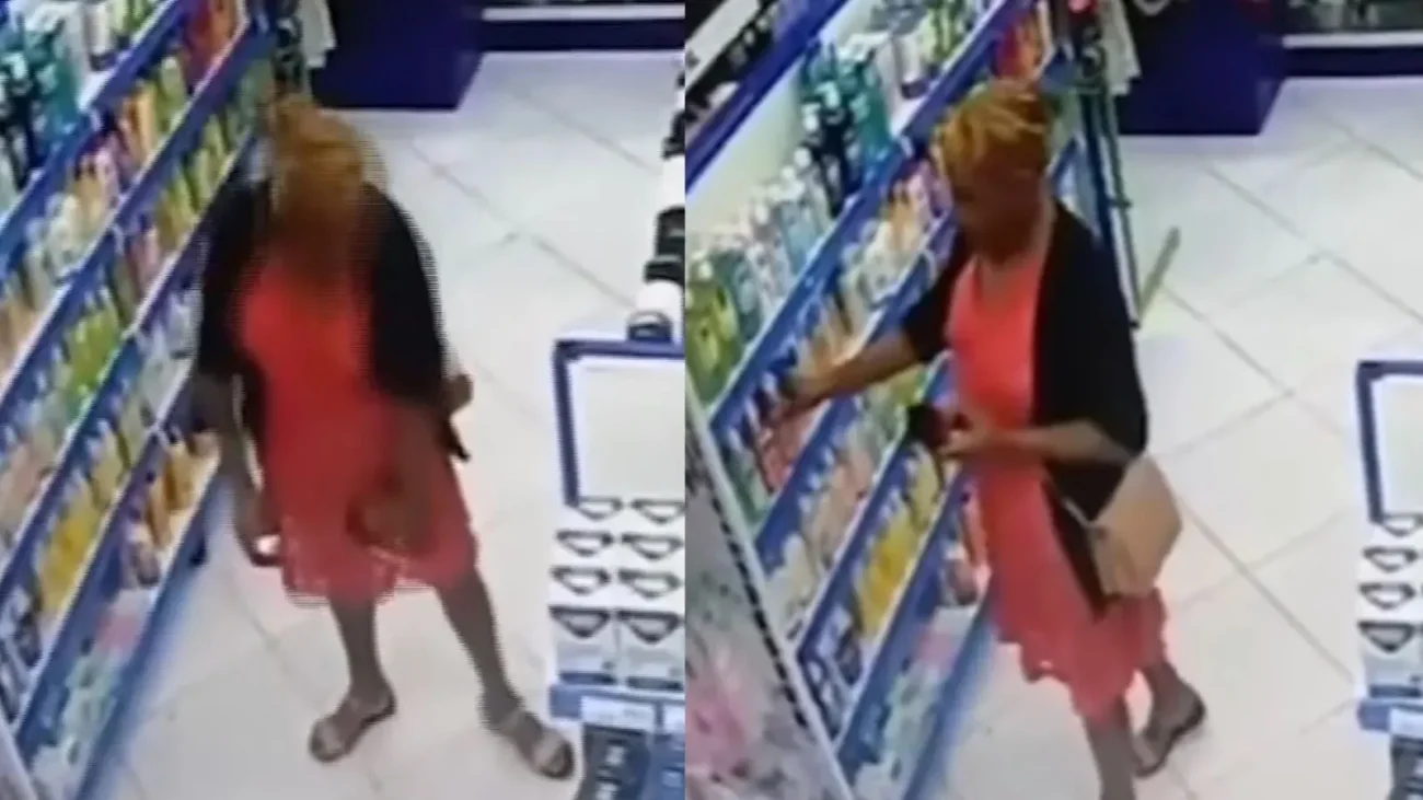 Idosa é flagrada escondendo mercadorias embaixo do vestido durante suposto furto em farmácia no Crato