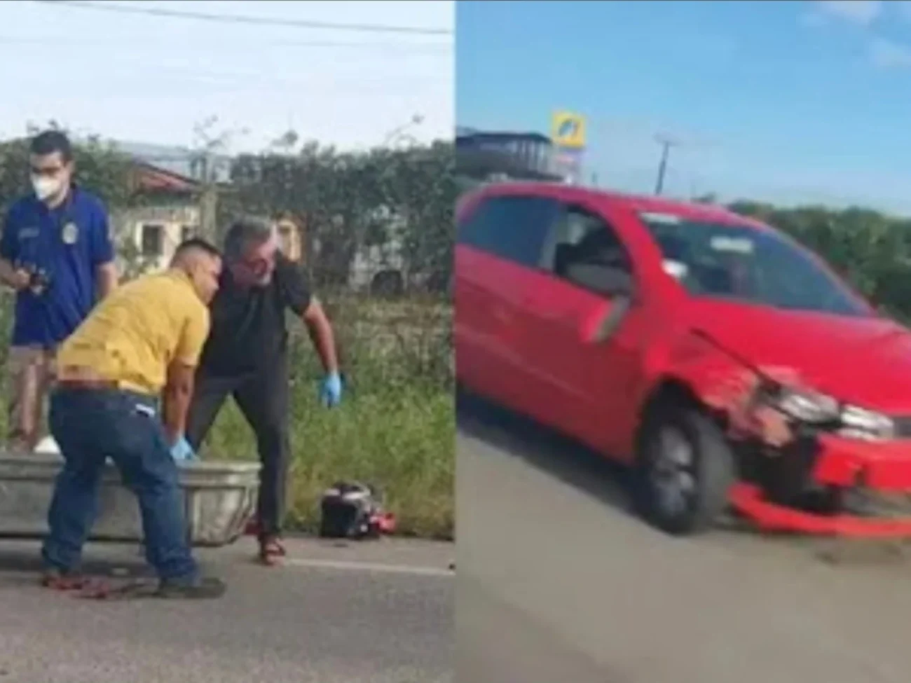 Casal morre após grave colisão entre moto e carro em Caucaia; polícia investiga acidente