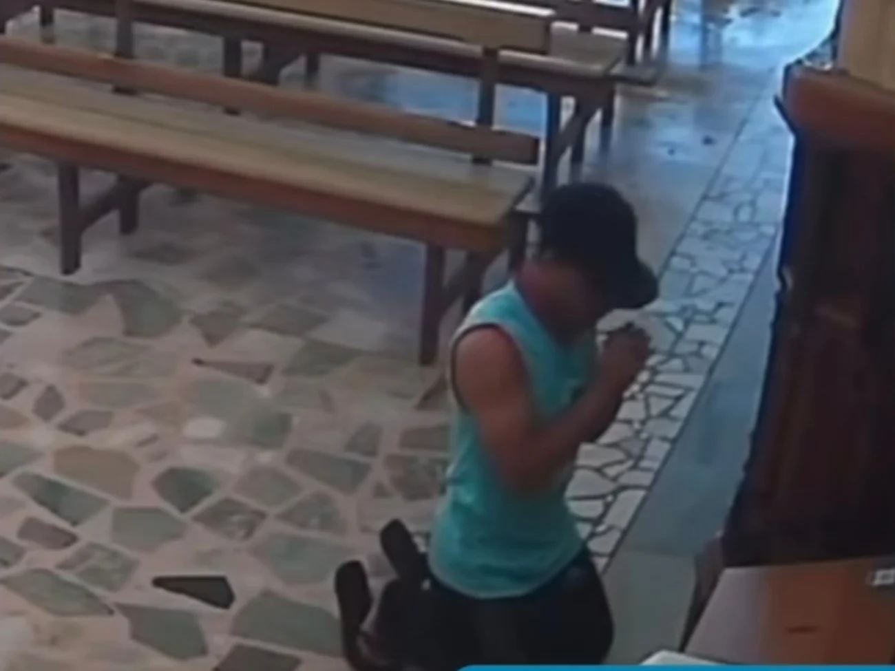Vídeo mostra furto em cofre de igreja choca fiéis e é investigado pela Polícia