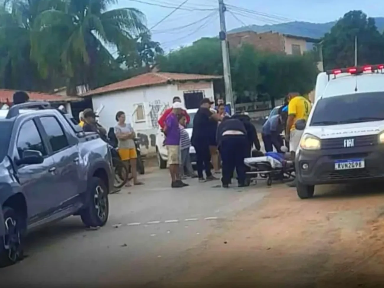 Motociclista fica ferido após colisão com carro na serra do Jordão, em Sobral no Ceará 