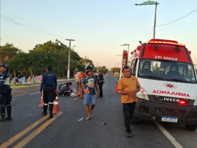Colisão entre duas motocicletas deixa dois feridos na BR-020, em Tauá no Ceará 