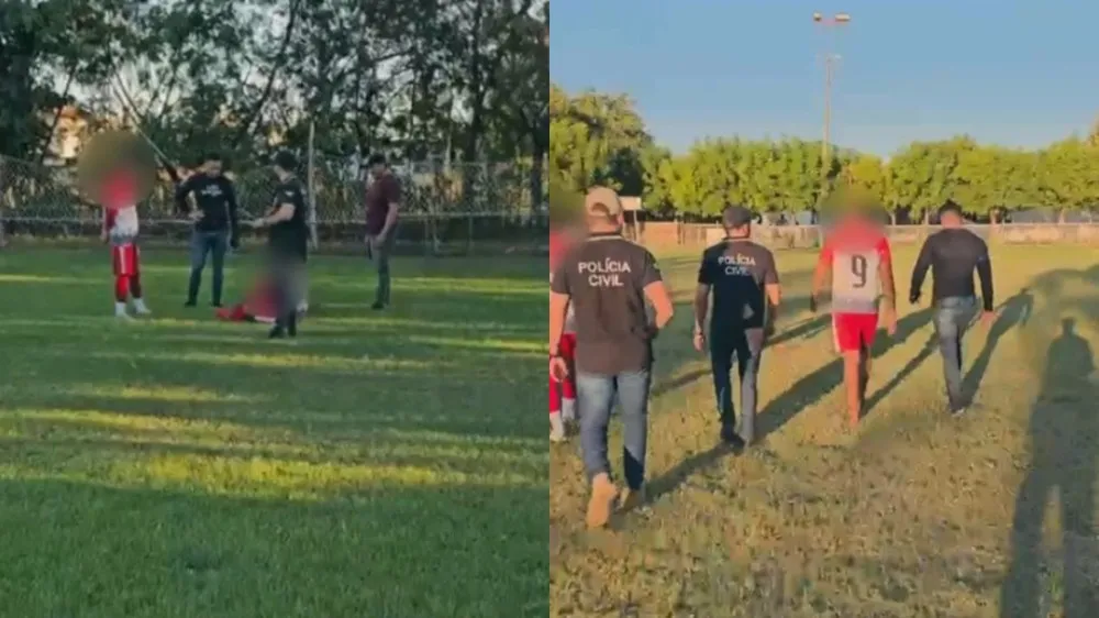 Chefe de facção criminosa é preso durante partida de futebol no interior do Ceará