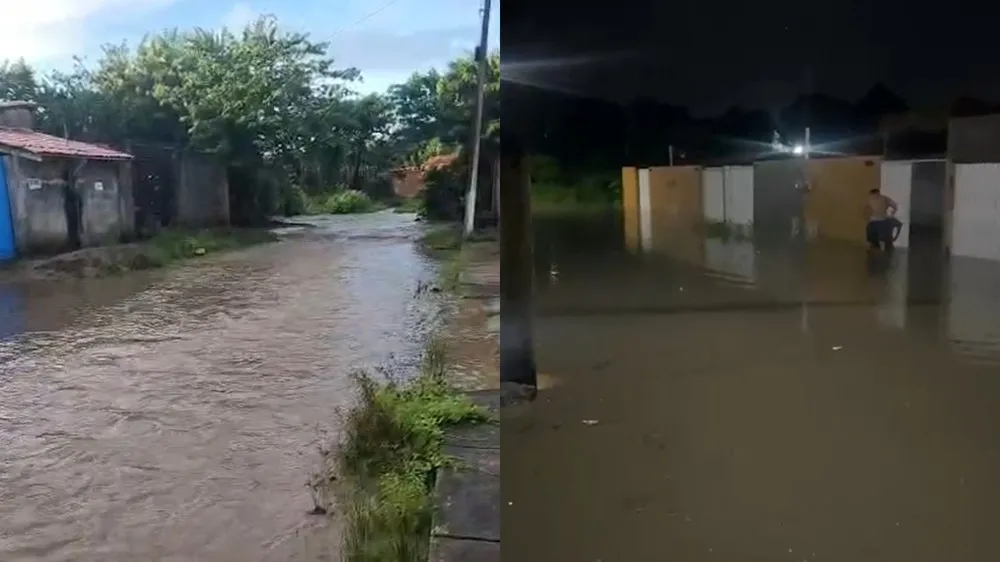 Comunidade no Ceará sofre com alagamentos após temporal